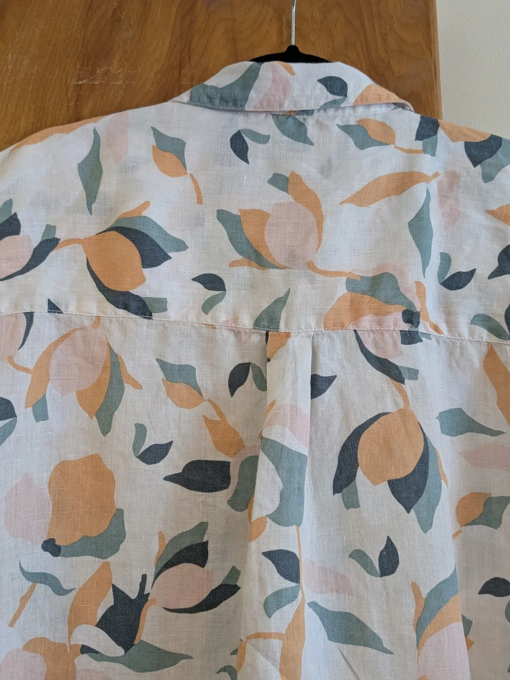 Rachel Zoe Lightweight Linen Floral Button Up Shirt